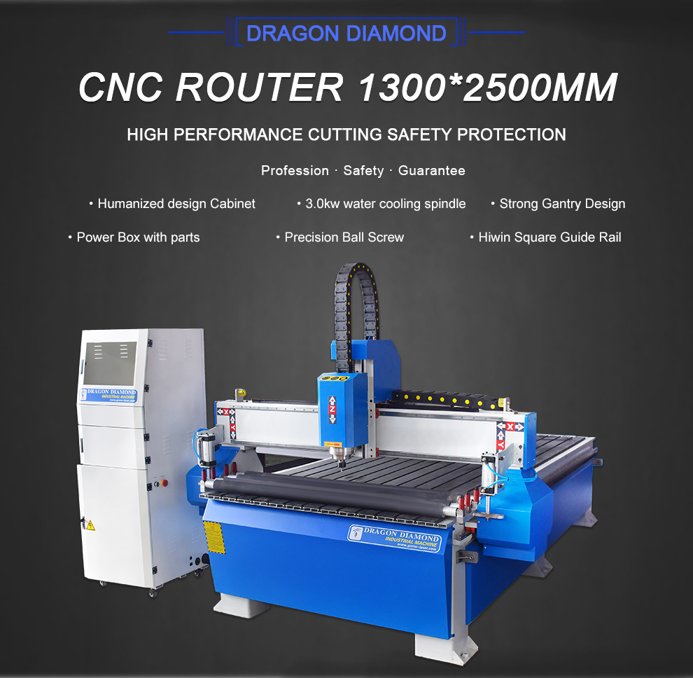 PVC MDF CNC Cutting Router with Rolling