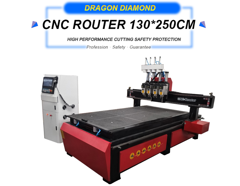 CNC 4 Heads Wood Engraving and Cutting Machine