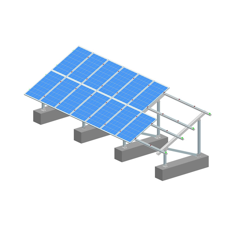 Aluminiowy system montażu na ziemi słonecznej