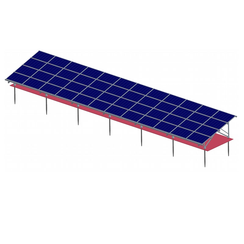 Aluminiowy system montażu na ziemi słonecznej
