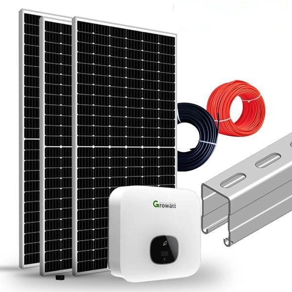 Domowy układ słoneczny o mocy 5 kW z inwerterem Growatt