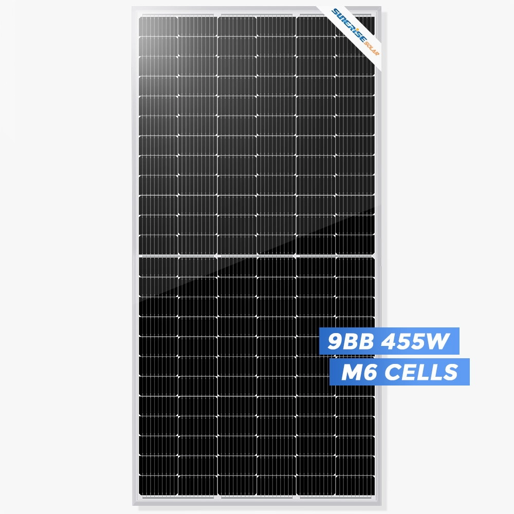 Panel słoneczny 144cell 166 mm Half Cut 455 W z doskonałą wydajnością modułu