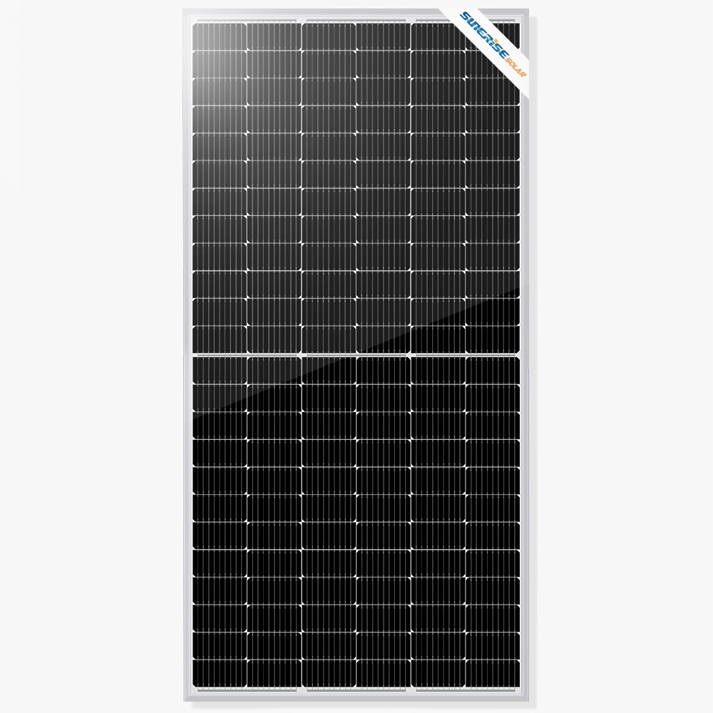 166 mm Half Cut 450 watowy panel słoneczny monokrystaliczny z 144 ogniwami
