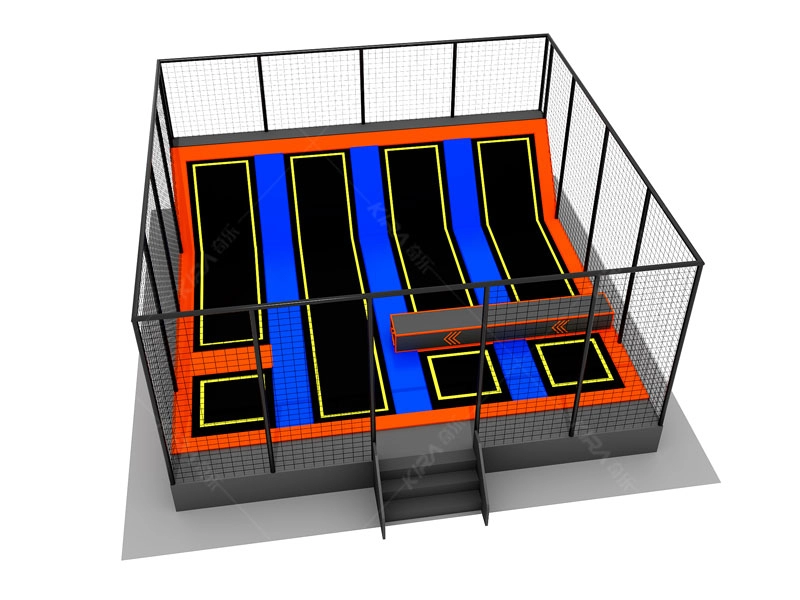 Komercyjny projekt Zabawa Zdrowa przygoda Park trampolin z siatką bezpieczeństwa