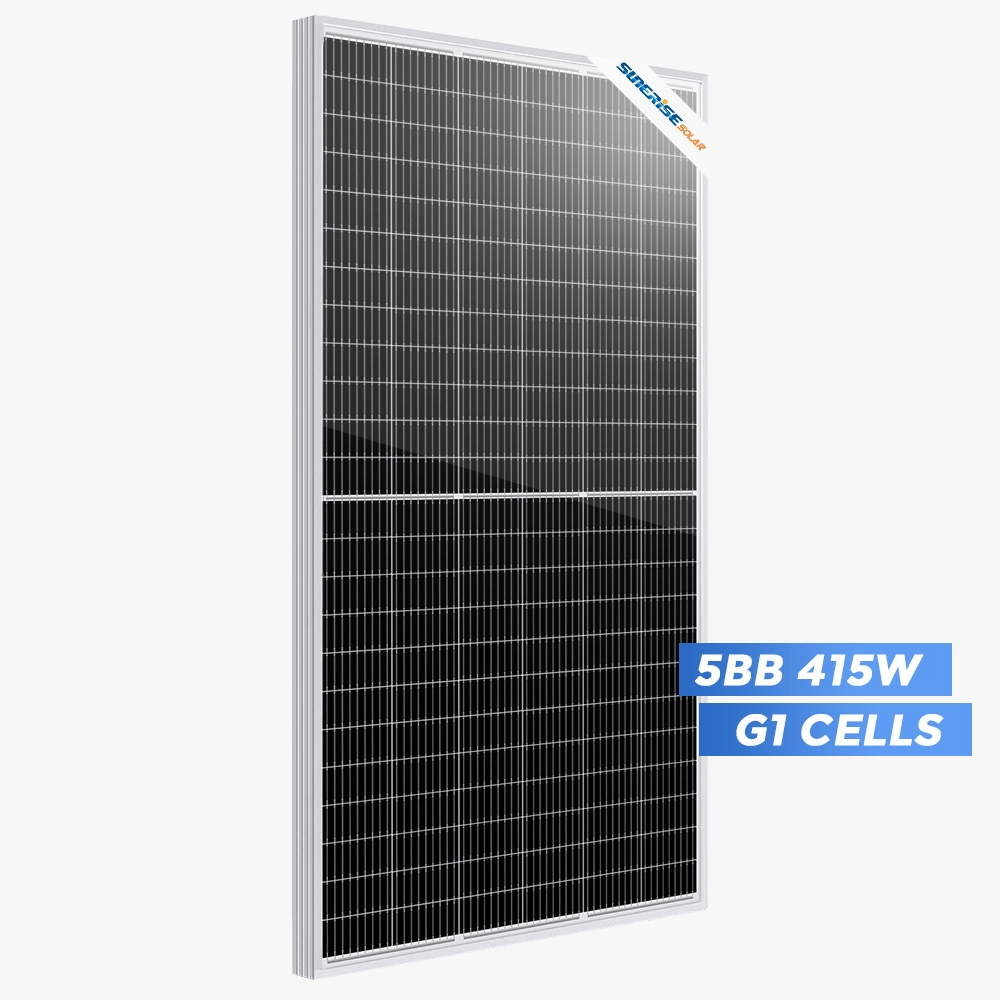 158,75 mm 9BB Półogniwowy panel słoneczny o mocy 415 W Cena