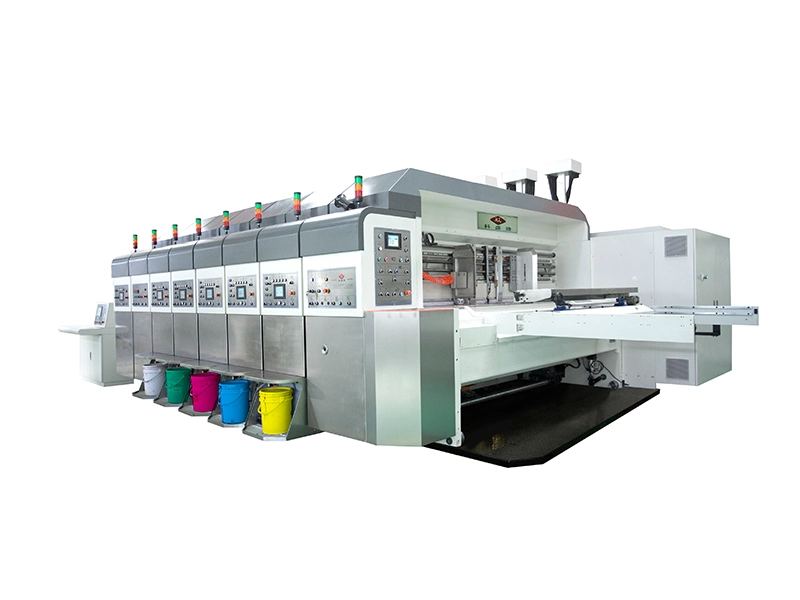 K7 4-kolorowa maszyna do druku fleksograficznego Maszyna do produkcji pudeł z tektury falistej