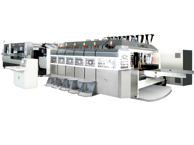 Wielokolorowa maszyna do drukowania pudeł z tektury falistej KL
