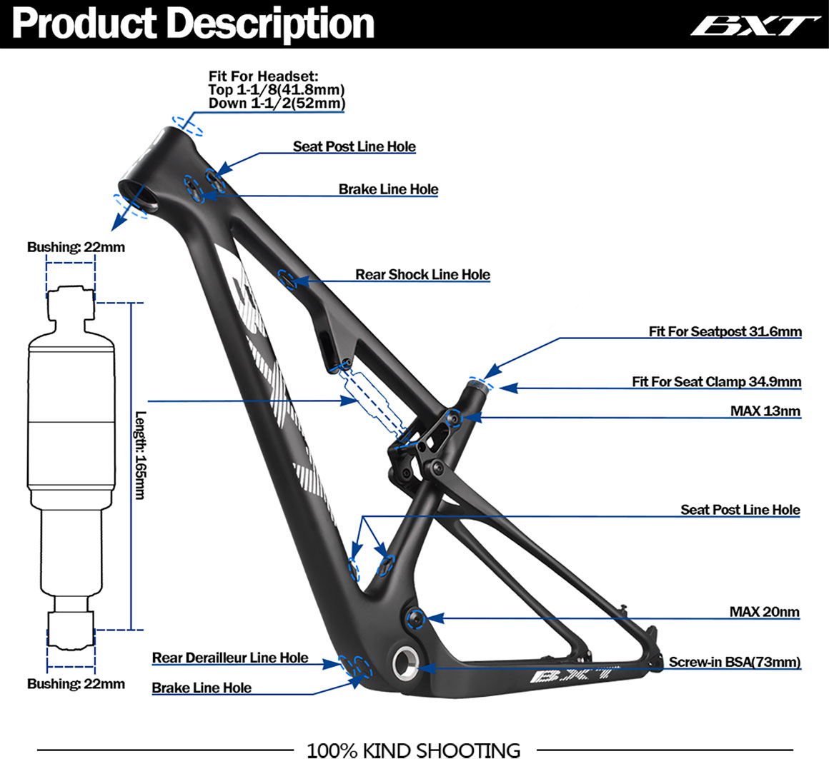 carbon fullsuspension bicycle frame