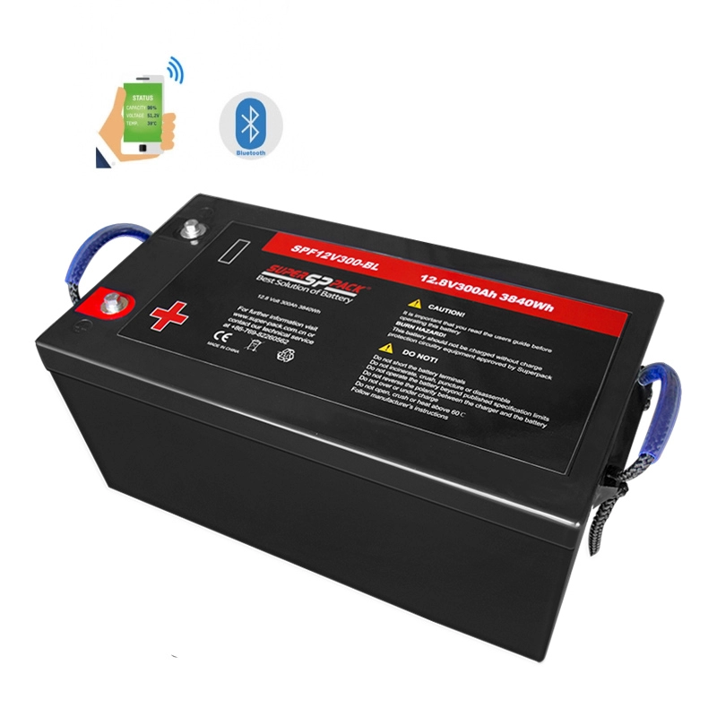 Akumulatory do pojazdów rekreacyjnych, akumulator 12V300Ah LiFePO4 Wersja Bluetooth dla RV