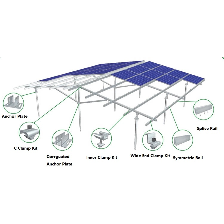 GM06 System wsporników do montażu na ziemi słonecznej