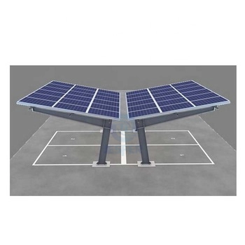 Solarne panele słoneczne ze stali węglowej parkingowe porty samochodowe słoneczne z ładowaniem