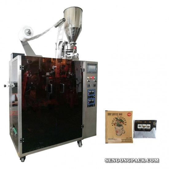 Ultradźwiękowa maszyna do pakowania torebek kawowych Canephora / Robusta Drip z zewnętrzną kopertą