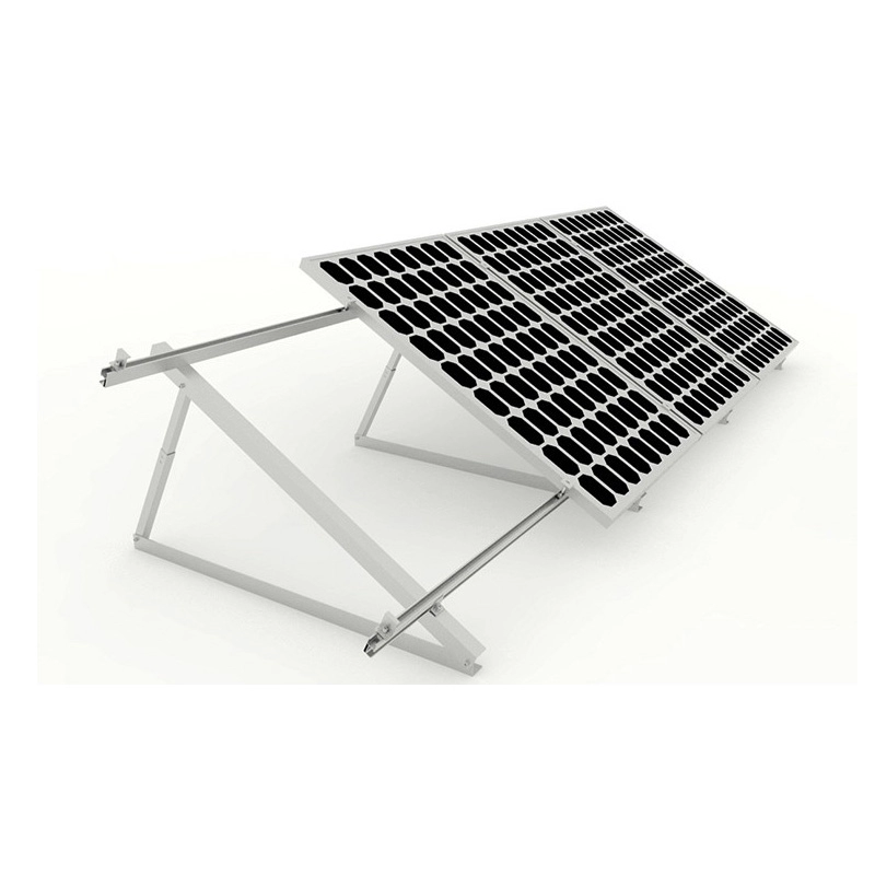 Trójkątny system montażu słonecznego do dachu płaskiego i metalowego