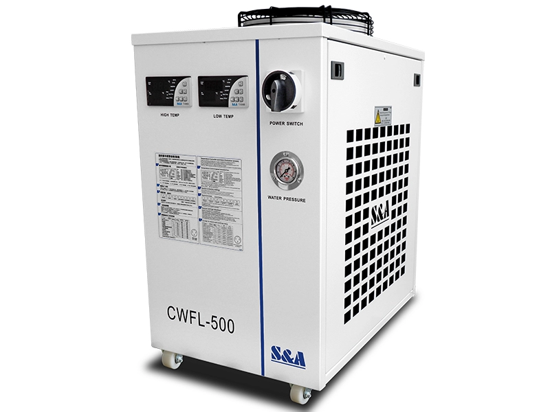 Dwutemperaturowe agregaty wody lodowej CWFL-500 do lasera światłowodowego 500 W