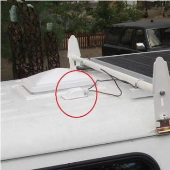 Wodoodporny Solar ABS Pojedynczy kabel Boot 3-12mm do montażu na dachu przyczepy kempingowej / przyczepy kempingowej na panel słoneczny