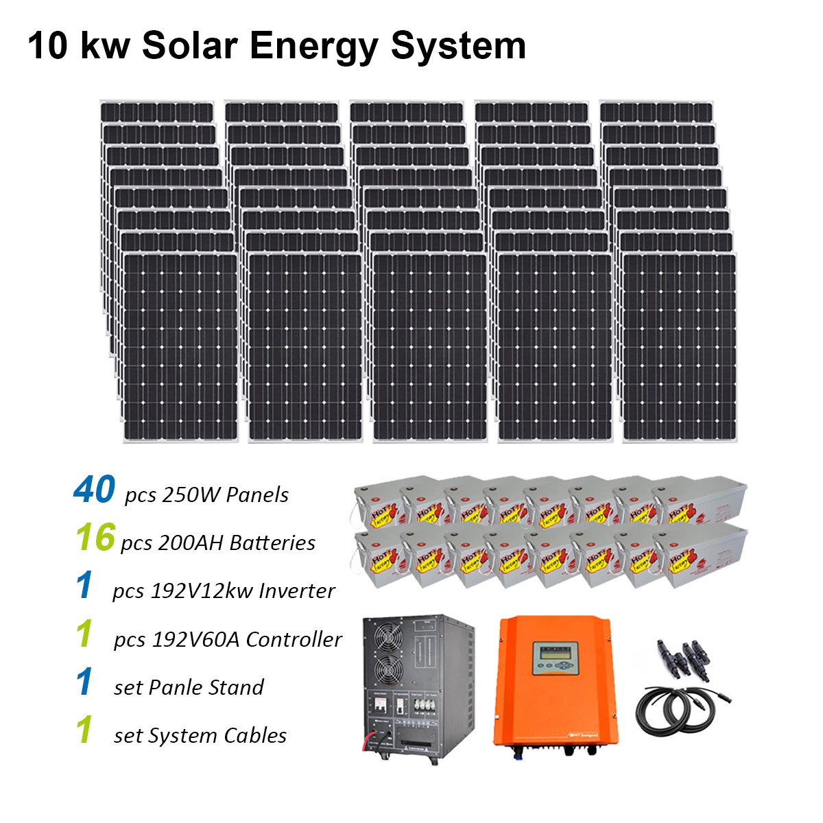Stojący na podłodze 10kw Off Grid Pure Sine Wave Solar Power System Inverter