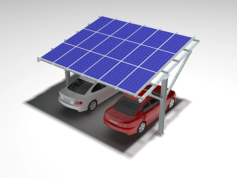 Solar Steel Carport Wstępnie zmontowany system montażu naziemnego
