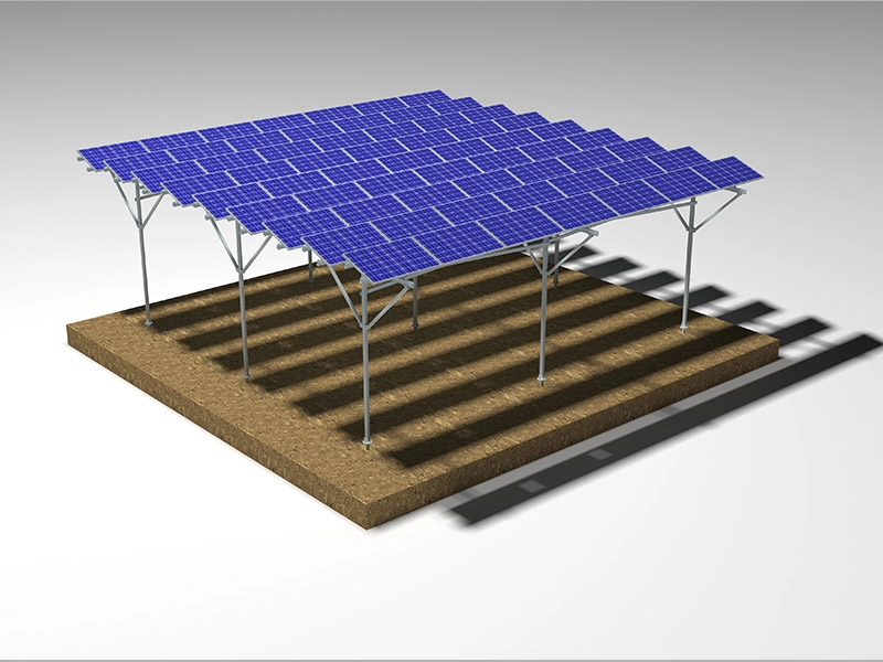 Rolniczy system montażu regałów słonecznych w szklarni