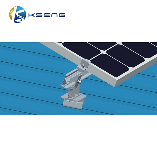 Aluminiowy trójkątny system montażu dachowego panelu słonecznego z regulowanym kątem