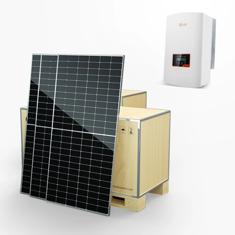 W sieci energetycznej System zasilania energią słoneczną do użytku domowego i fabrycznego