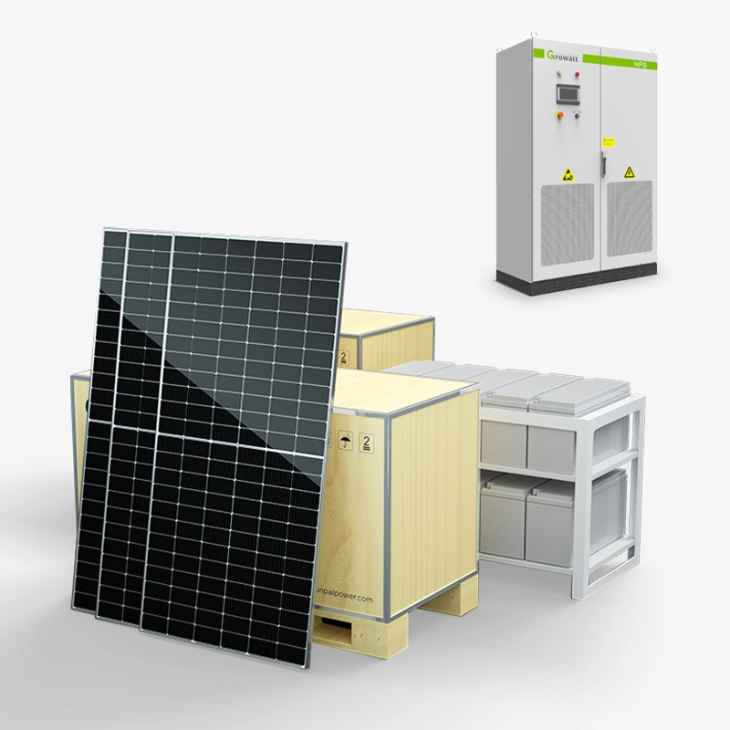 Komercyjny system zasilania energią PV z panelem słonecznym z baterią
