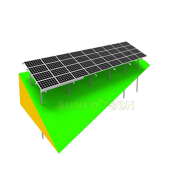 Łączony materiałowo system montażu na palach