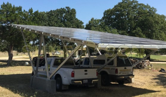 Konstrukcja montażowa parkingu słonecznego