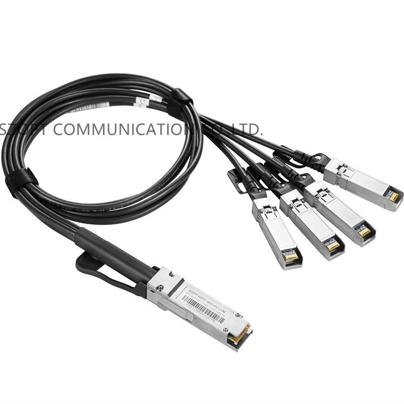 Szybki kabel krosowy DAC 40G QSFP + do 4xQSFP + 100G QSFP28 do 4xQSFP28 Bezpośrednio podłączany kabel miedziany