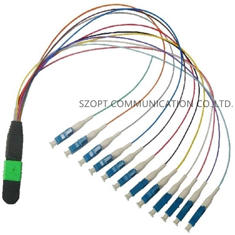 Kabel krosowy wiązki przewodów MPO/MTP-LC SM OM3 OM4 OM5 0,9 mm