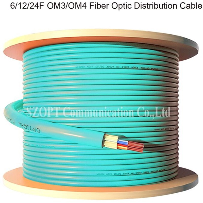 Wewnętrzny kabel optyczny 6/12/24/48C Dystrybucja jednomodowy wielomodowy