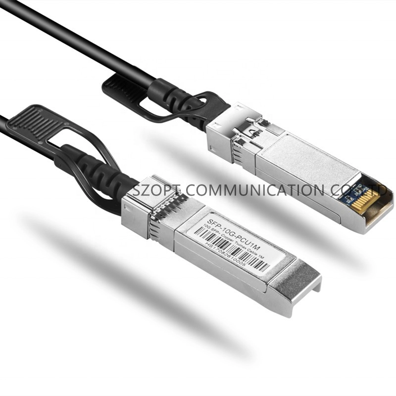 Szybki kabel krosowy DAC 1G SFP 10G SFP+ Pasywny kabel miedziany z bezpośrednim mocowaniem