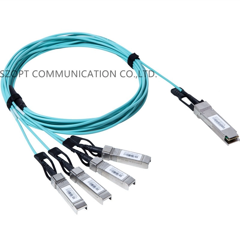 40G QSFP+ do 4x QSFP 100G QSFP28 do 4x QSFP28+ Aktywny kabel optyczny AOC QSFP+ kabel Breakout