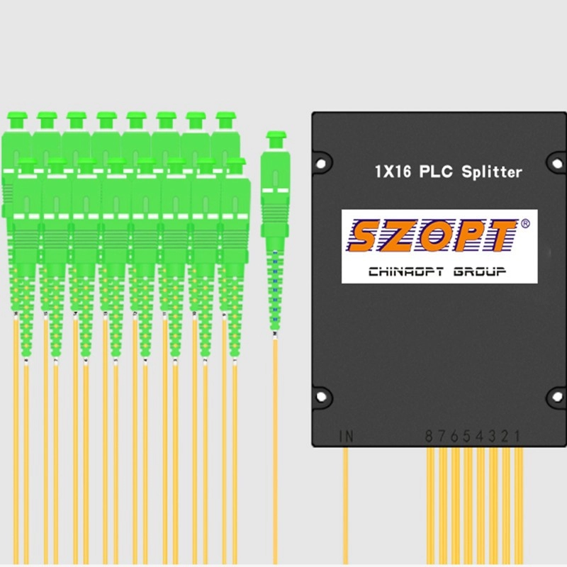 Rozdzielacz PLC 1X16 ABS BOX SC/LC/FC/ST UPC APC