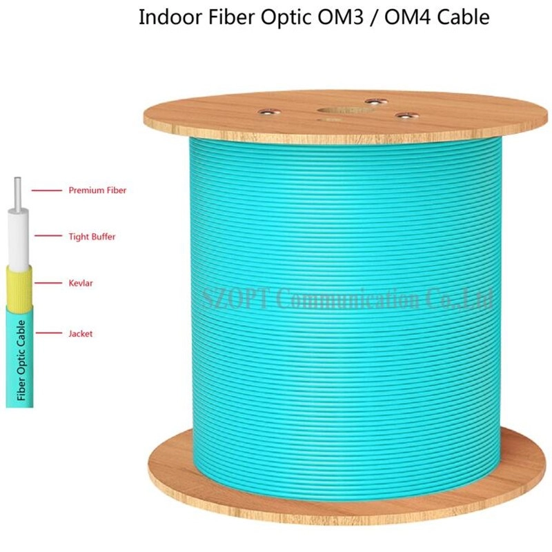 Wewnętrzny kabel optyczny Simplex Duplex Jednomodowy Wielomodowy