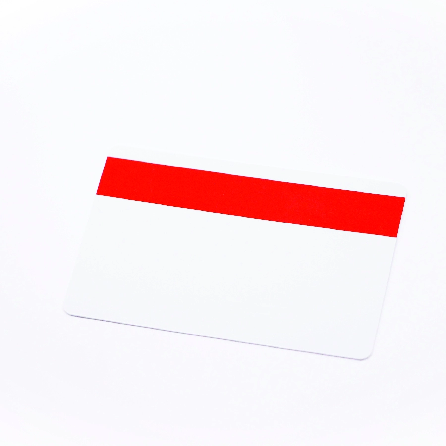 KARTA PCV z czerwonym paskiem magnetycznym