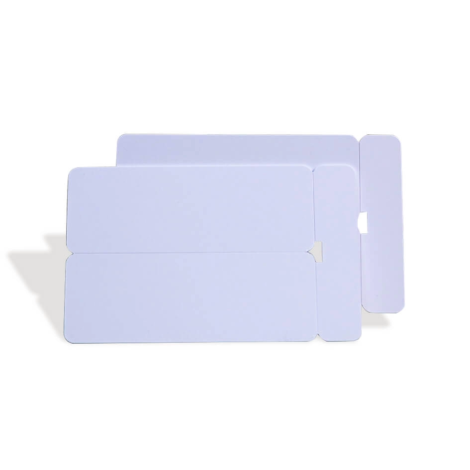 CR80 30 Mil 2-up Key Tag PVC Białe puste karty