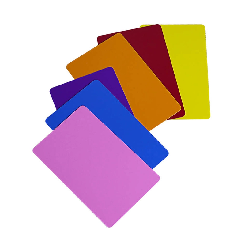 Plastikowe kolorowe puste karty PVC CR80