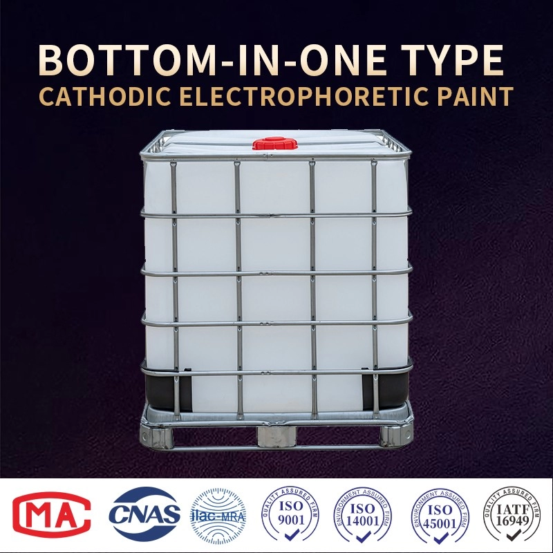 Katodowa farba elektroforetyczna typu bottom-in-one