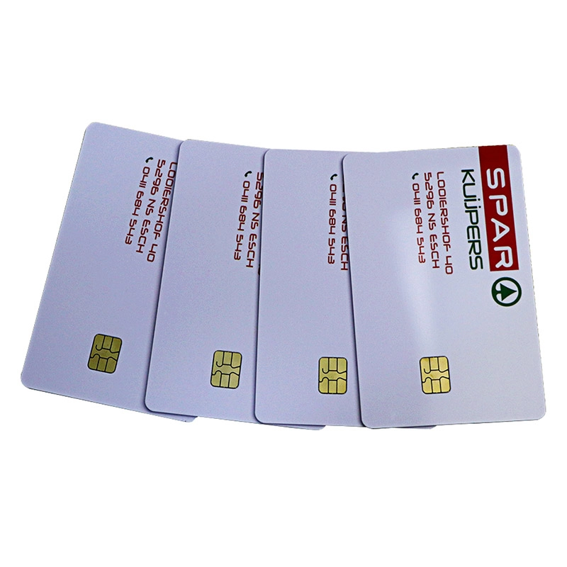 Dostosowane ISO7816 AT24c16 Kontaktowe karty IC z kodem kreskowym