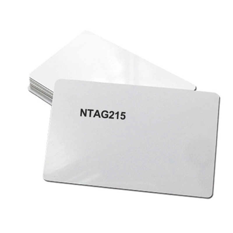 13.56 MHz Ntag213 Ntag215 Ntag216 Chip do druku atramentowego Biała pusta karta NFC PVC