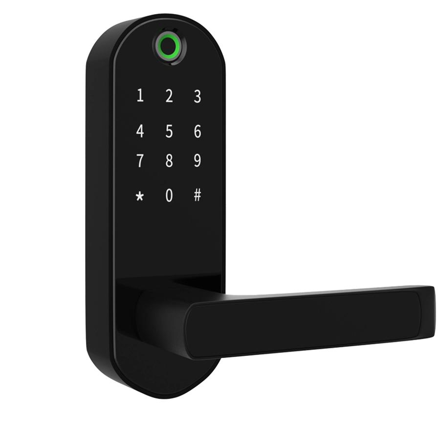 System inteligentnego domu Cyfrowe hasło Blokada odcisków palców NFC do drzwi drewnianych