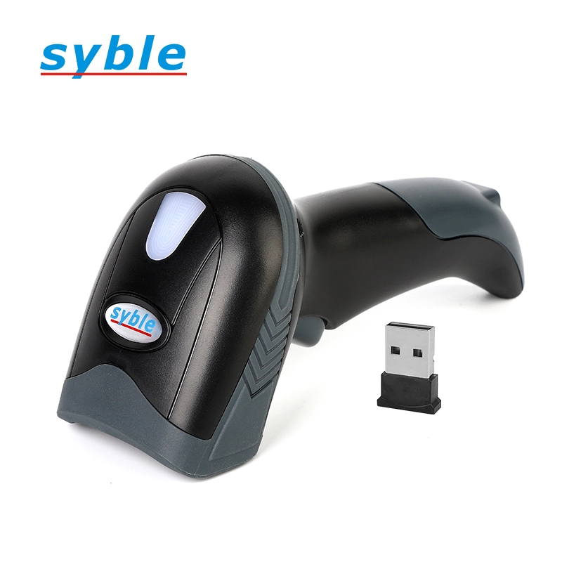 Syble tani ręczny skaner kodów kreskowych 1D z odbiornikiem USB
