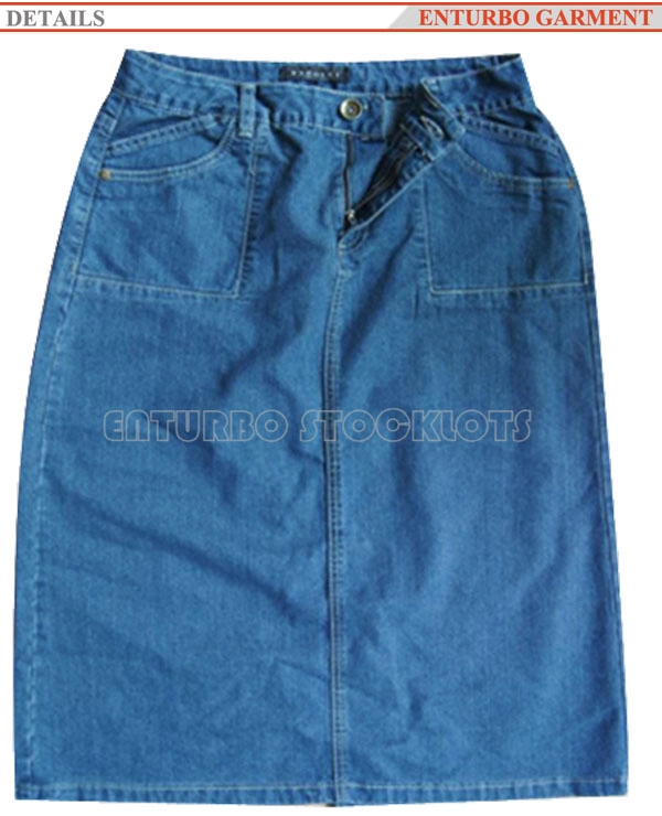 Modna spódnica w niebieskie dżinsy