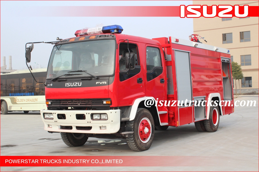 Filipiny wykonane na zamówienie wóz strażacki Isuzu o pojemności 8000 l z 6hk1