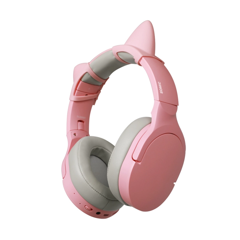 Somic SC2000 Pink HIFI nauszne bezprzewodowe słuchawki bluetooth