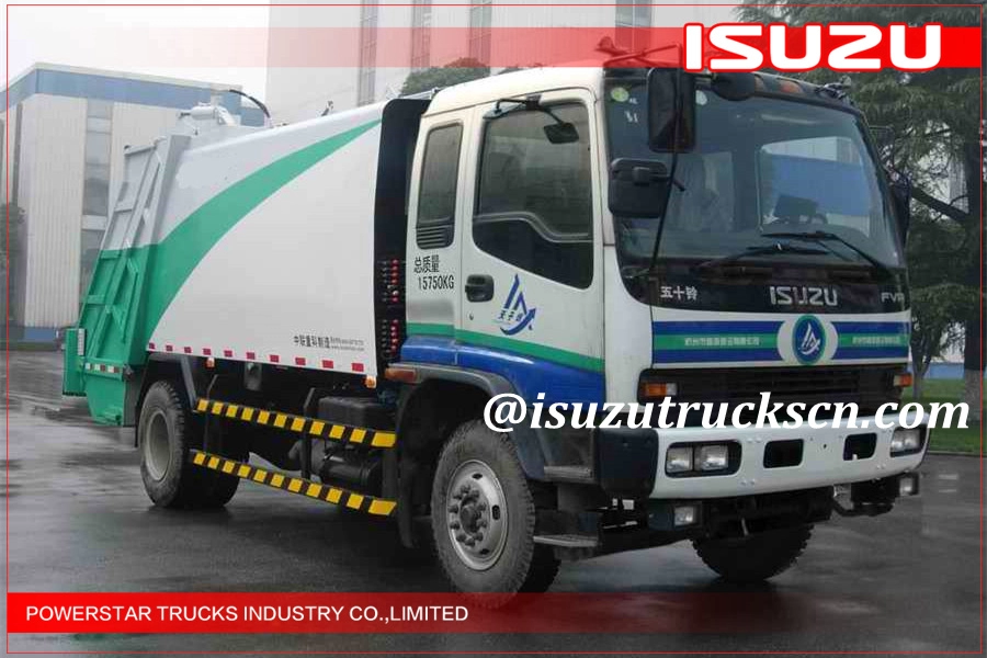 14Cbm Angola 4x2 Japoński Isuzu fvr Trash Truck Zgniatarka śmieci