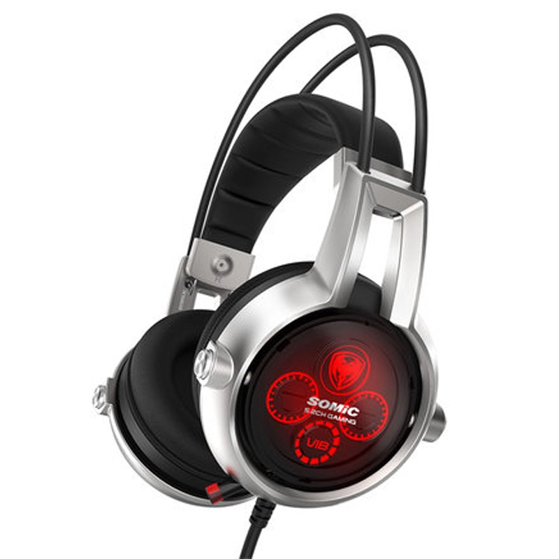 Somic E95X Zestawy słuchawkowe do gier z prawdziwym fizycznym dźwiękiem przestrzennym 5.2 Wysokiej jakości przewodowe słuchawki do gier USB z mikrofonem i regulacją głośności do gier na PC