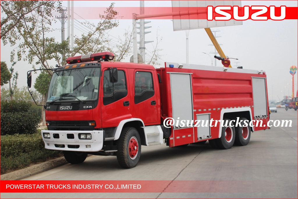 Syria wykonana na zamówienie ISUZU 6x4 Duża pojemność 15000L Wóz strażacki typu wodnego