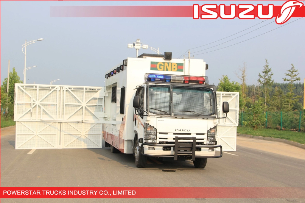Isuzu Police Workshop Truck z osłoną w nagłych wypadkach