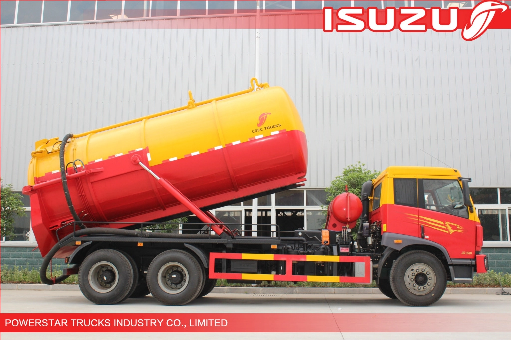 18 000 litrów Kongo Heavy duty Vacuum Loader Vehicle Isuzu
